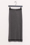 SWAYING 25 Early Autumn Cashmere Blended Straight Skirt SW-SW25PF3B04C2-SH Dark Gray